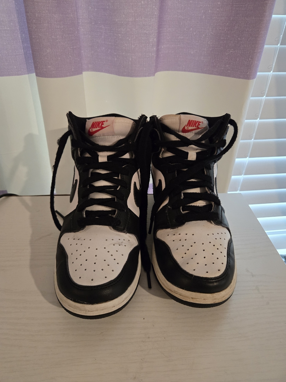 Nike Kids Black & White High-Top Sneakers
